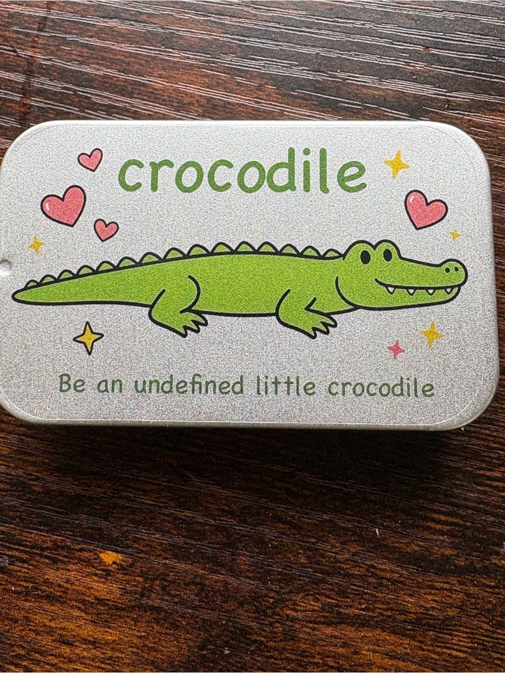 Crocodile Kids Tin Hair Accessory Case – Green